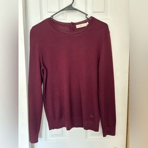 Offers Welcome!! NWOT Tory Burch Iberia Pullover - Claret (Wine) - Merino Wool
